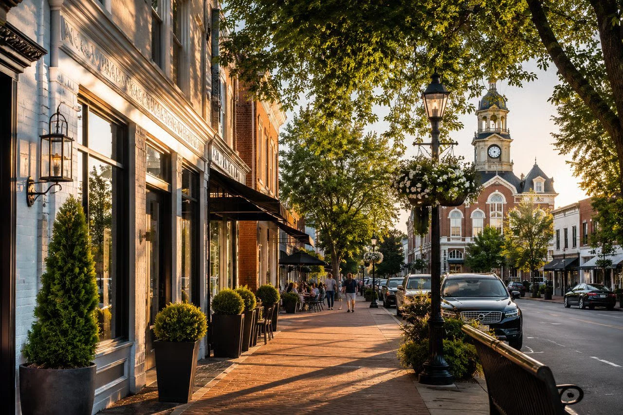 Downtown Franklin, TN streetscape